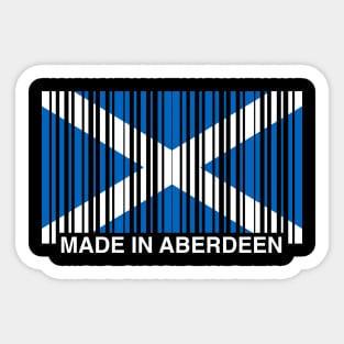 Made in Aberdeen Funny Scottish Saltire Flag Sticker